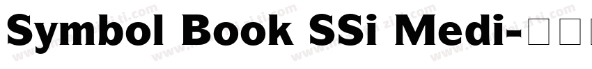 Symbol Book SSi Medi字体转换